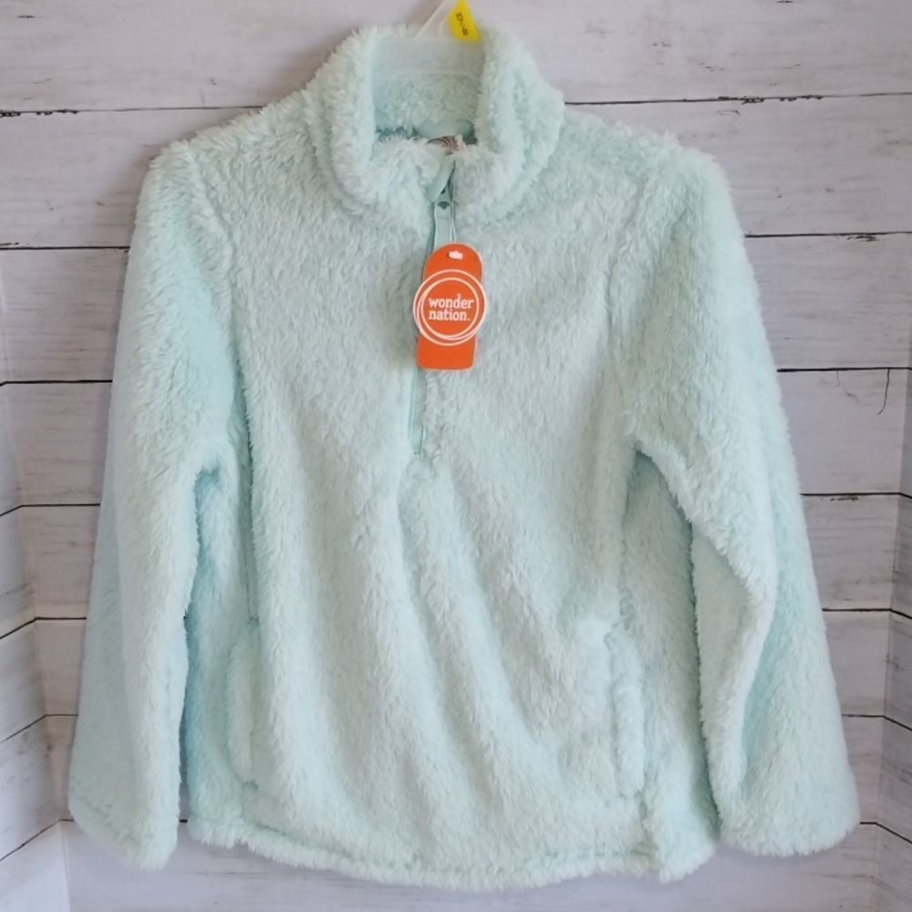 Girl's Fuzzy Pullover Jacket Coat Top